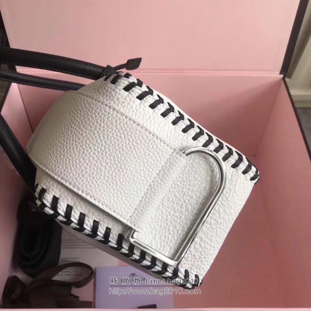DELVAUX女包 Delvau單肩斜挎包 半手工Cool box 中號 德爾沃女手提包 手拎包 白色編織  fcs1202